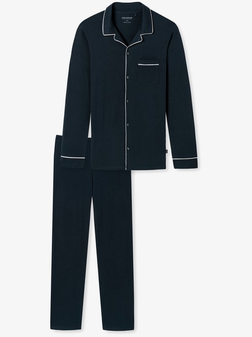 Herren Pyjama  -  Fine Interlock