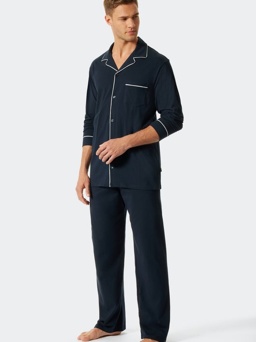 Herren Pyjama  -  Fine Interlock