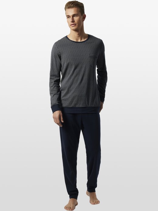 Herren Pyjama  -  Fine Interlock
