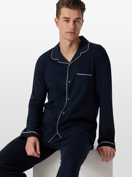 Herren Pyjama  -  Fine Interlock