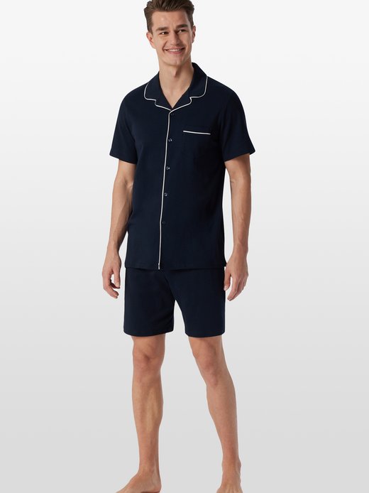 Herren Pyjama  -  Fine Interlock