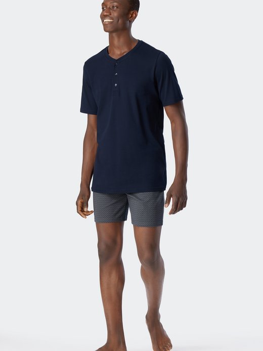 Herren Pyjama  -  Fine Interlock