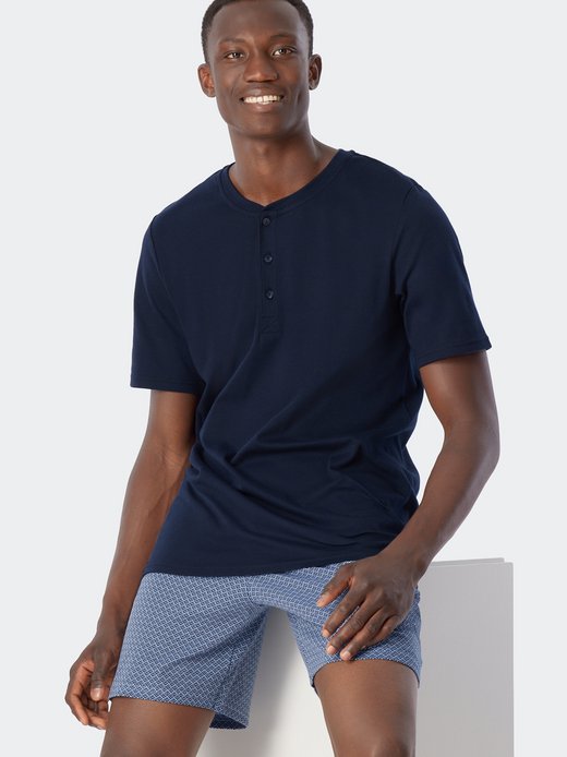 Herren Pyjama  -  Fine Interlock