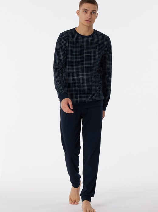 Herren Pyjama  -  Fine Interlock