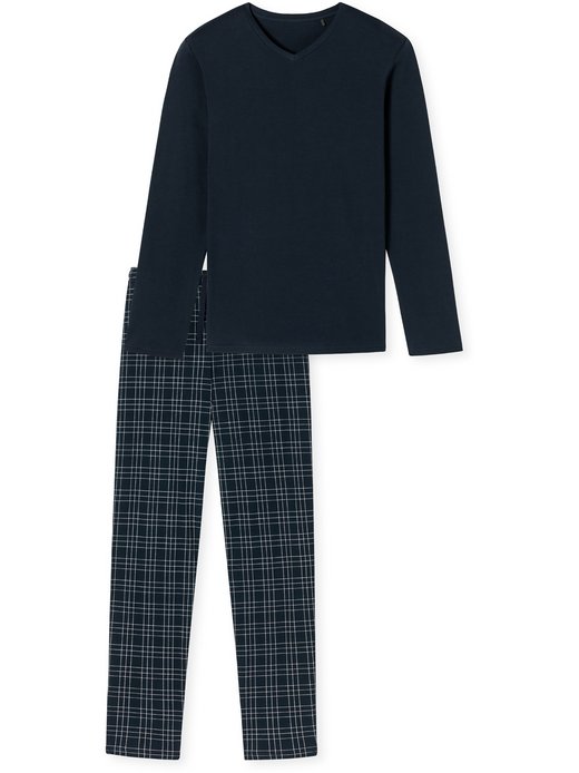 Herren Pyjama  -  Fine Interlock