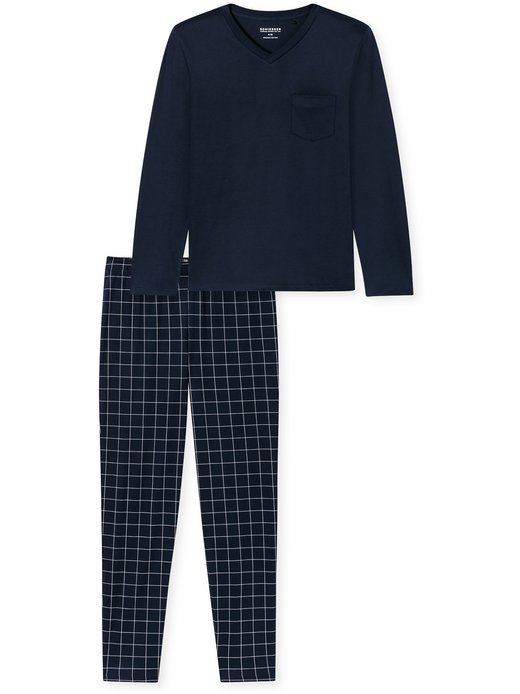 Herren Pyjama  -  Fine Interlock
