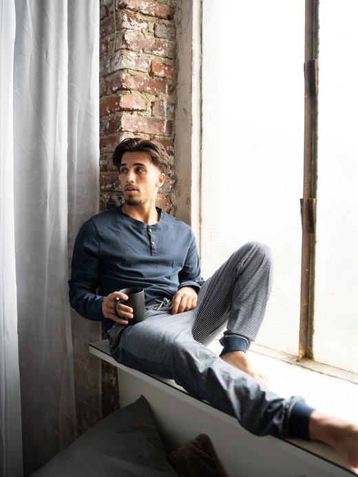 Herren Pyjama  -  Henley