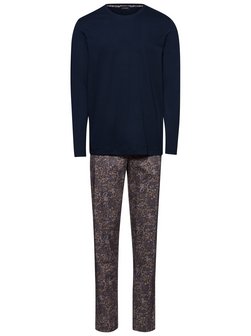 Artikelbild Herren Pyjama  -  Night & Day von Hanro in marine gemustert