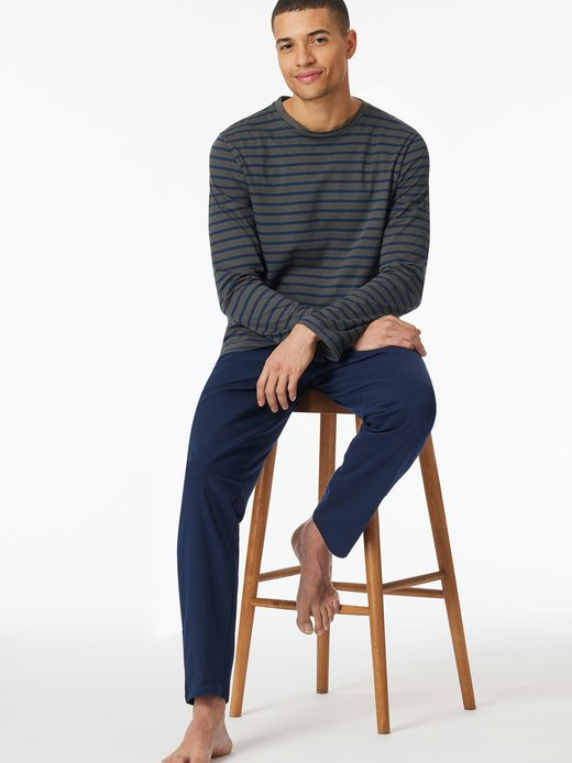 Herren Pyjama  -  Schlafanzug lang - Casual Essentials
