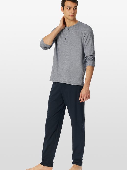 Herren Pyjama  -  Schlafanzug lang - Casual Essentials