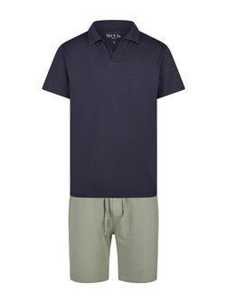 Artikelbild Herren Pyjama  -  Shorty von Phil & Co. Berlin in mehrfarbig uni