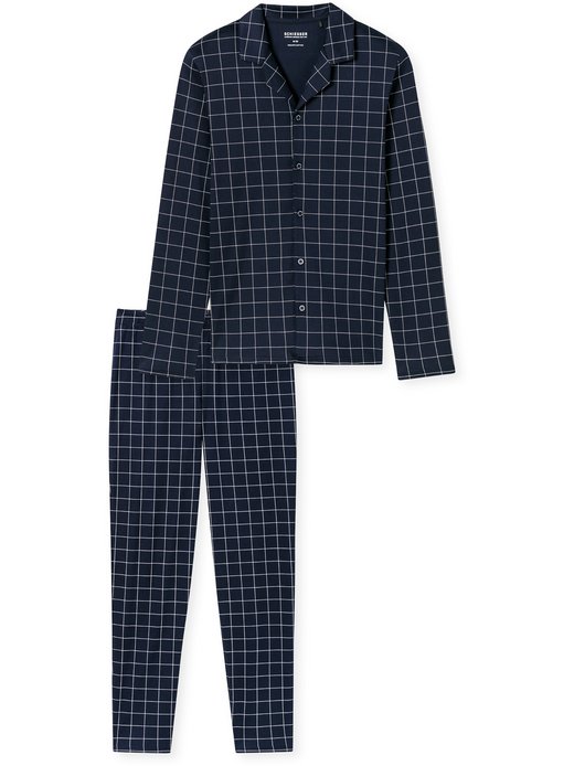 Herren Pyjama  -  lang - Fine Interlock