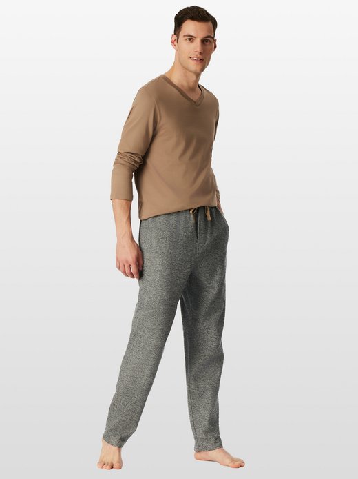 Herren Pyjamahose  -  Hose lang Flanell - Mix + Relax