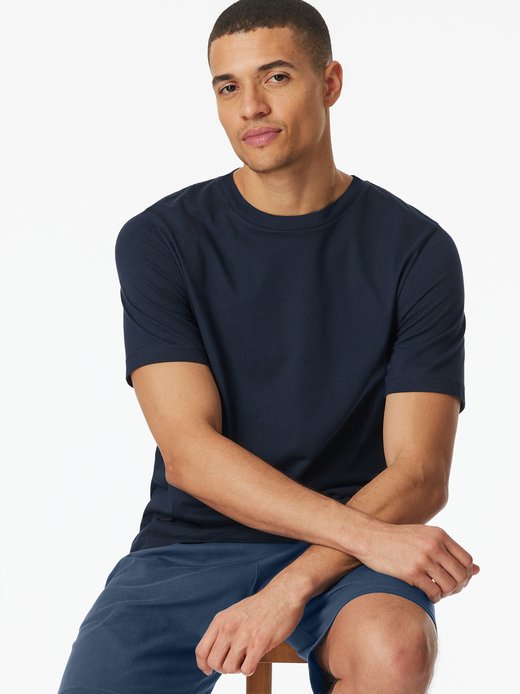 Herren Pyjamaoberteil  -  T-Shirt - Mix + Relax