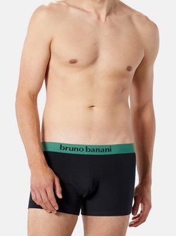 Artikelbild Herren Retro Short  - 2er Pack Flowing von Bruno Banani in grün uni