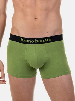 Artikelbild Herren Retro Short  - 2er Pack Flowing von Bruno Banani in grün uni