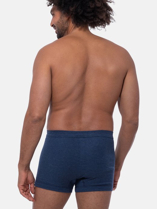 Herren Retro Short  - 3er Pack Jeans Feinripp