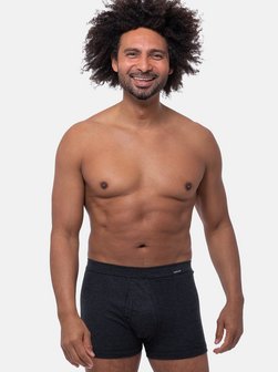 Herren Retro Short  - 3er Pack Jeans Feinripp