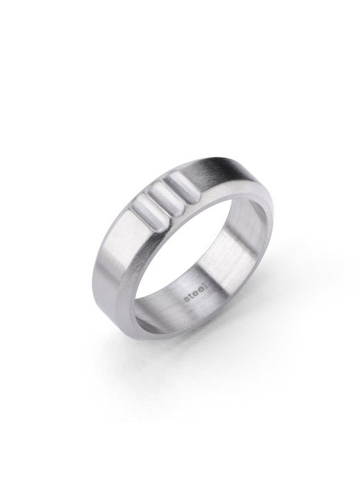Herren Ring  -  Ring mit Kerben