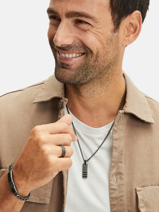 Herren Ring  -  Ring mit Kerben