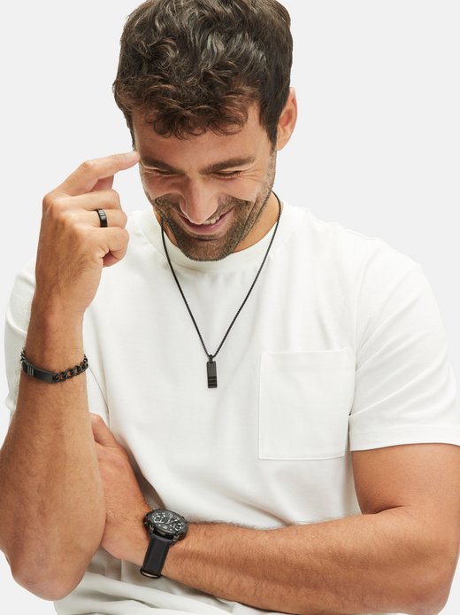 Herren Ring  -  Ring mit Kerben