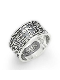 Artikelbild Herren Ring von Amen in silber uni