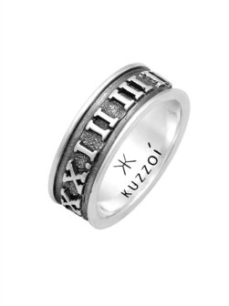Artikelbild Herren Ring von KUZZOI in schwarz uni