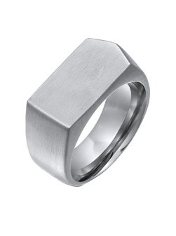 Artikelbild Herren Ring von KUZZOI in silber uni