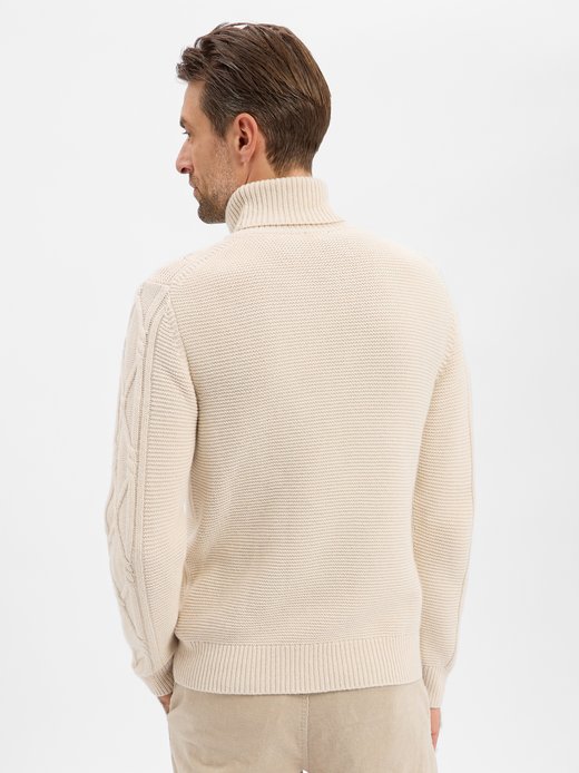 Herren Rollkragenpullover mit Kaschmir-Anteil - Liono