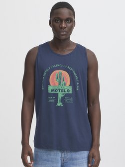 Artikelbild Herren Rundhalsshirt - BHJESERIK von BLEND in blau bedruckt