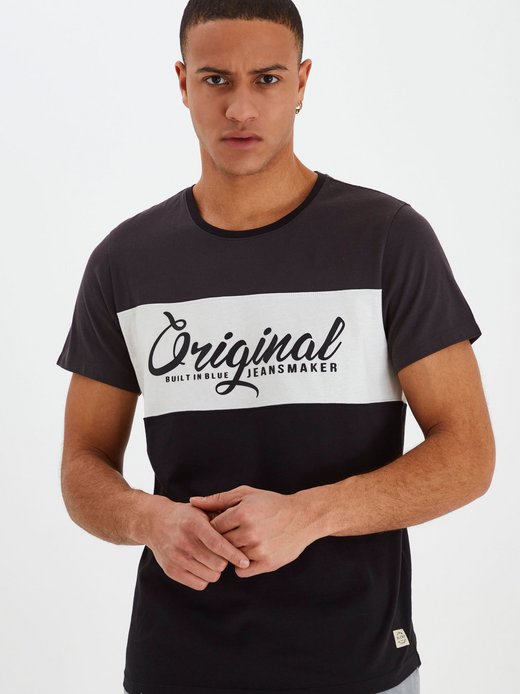 Herren Rundhalsshirt - BHNero