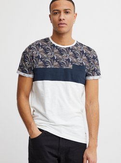 Artikelbild Herren Rundhalsshirt - SDFlorian von Solid in blau gemustert