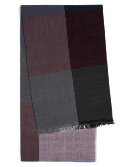 Artikelbild Herren Schal von Nils Sundström in aubergine marine gepunktet