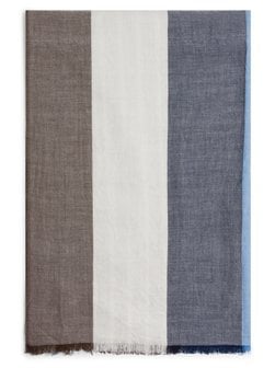 Artikelbild Herren Schal von Nils Sundström in beige hellblau gestreift