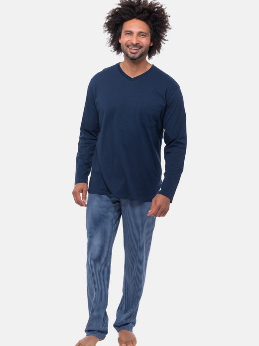 Herren Schlafanzug - Night & Home Cotton
