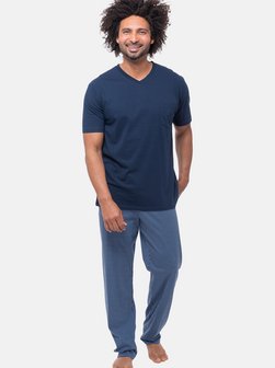 Herren Schlafanzug - Night & Home Cotton