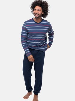 Herren Schlafanzug - Night & Home Cotton