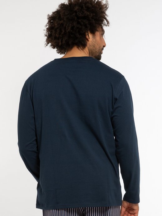 Herren Schlafanzug Shirt Cotton