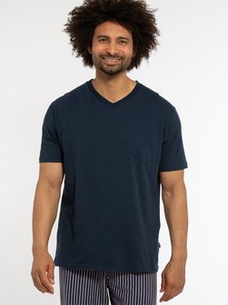 Herren Schlafanzug Shirt Cotton