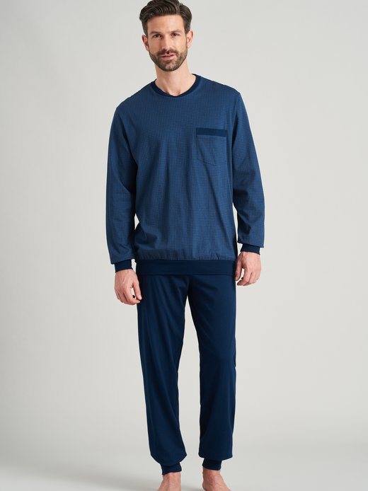 Herren Schlafanzug lang  -  Fashion Nightwear