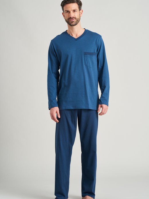 Herren Schlafanzug lang  -  Fashion Nightwear