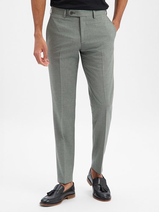 Herren Schurwoll-Baukasten-Anhzughose