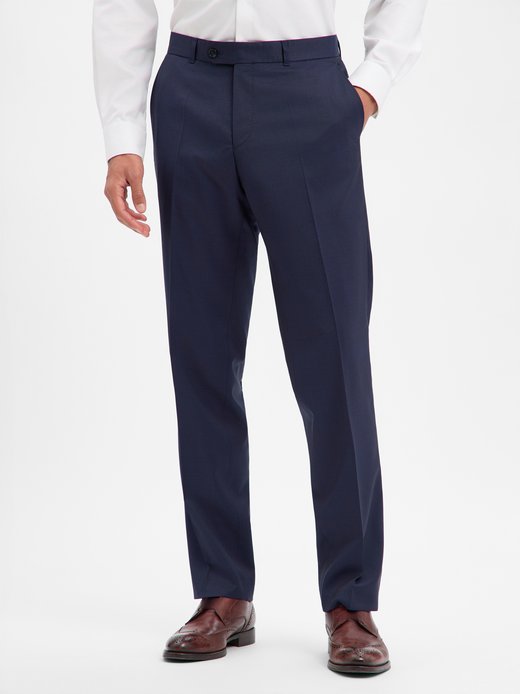 Herren Schurwoll-Baukasten-Anzughose