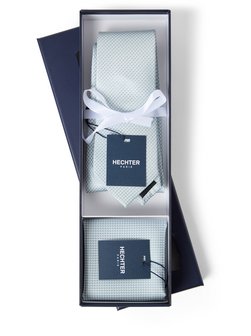 Herren Seidenkrawatte mit Einstecktuch