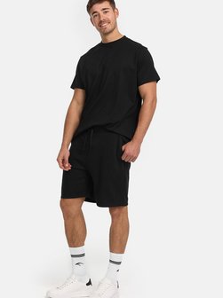 Artikelbild Herren Shorts & Shirt Set - Comfy von Indicode in schwarz uni