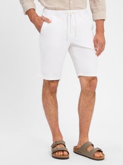 Artikelbild Herren Shorts mit Leinenanteil - Riley von Finshley & Harding in weiß uni