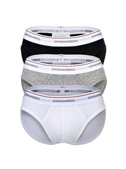 Artikelbild Herren Slip 3er Pack von Dsquared in mehrfarbig uni