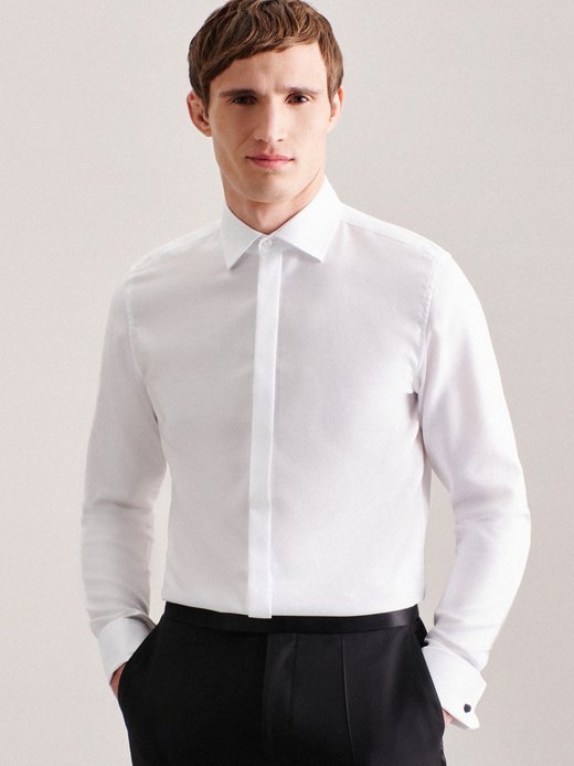 Herren Smokinghemd - Uni