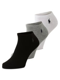 Artikelbild Herren Socken im 3er-Pack von Polo Ralph Lauren in schwarz grau uni