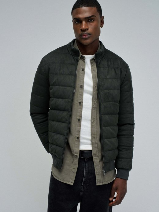 Herren Steppjacke - Suede Puffer